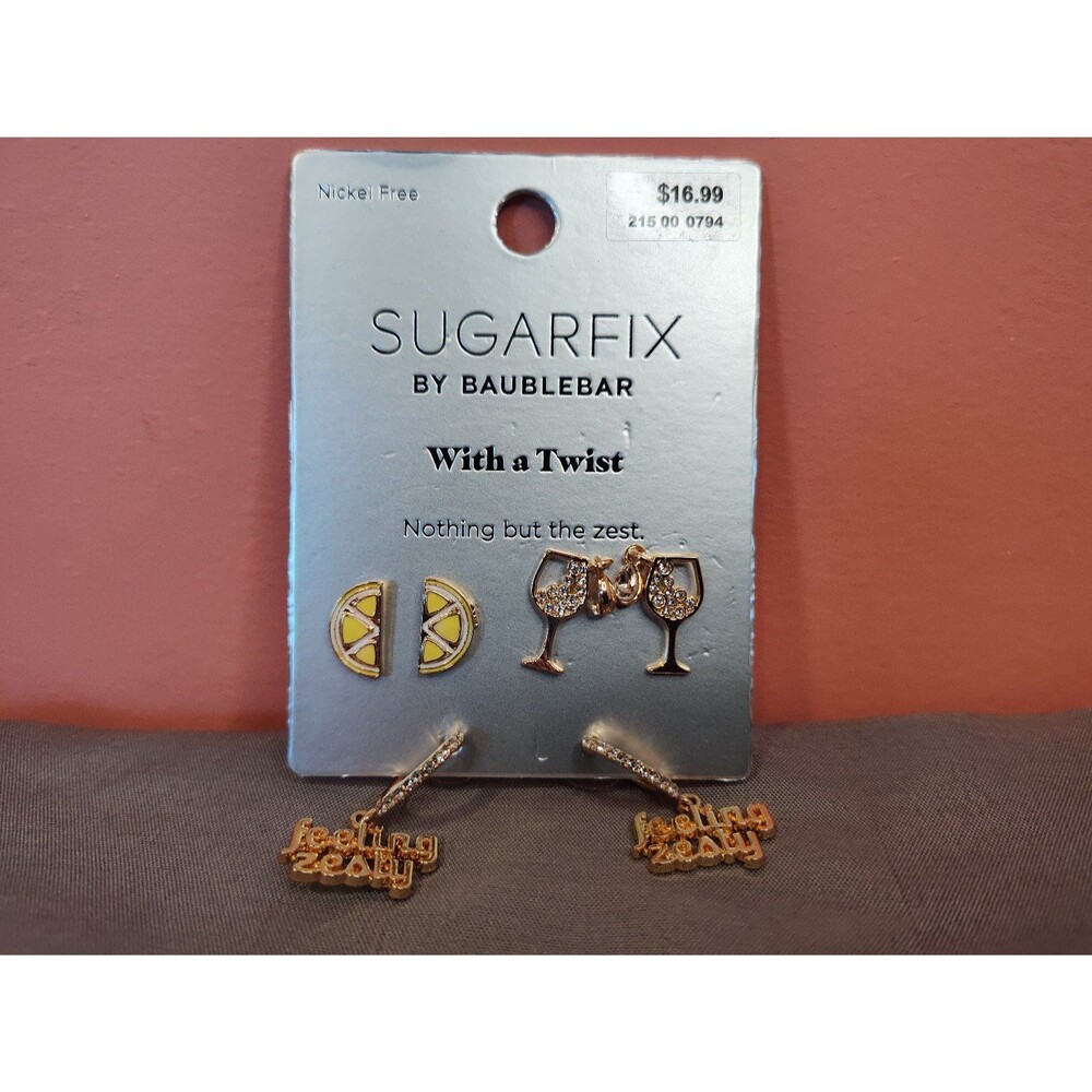 Women's Sugarfix by Baublebar With a Twist Earrings Set of 3